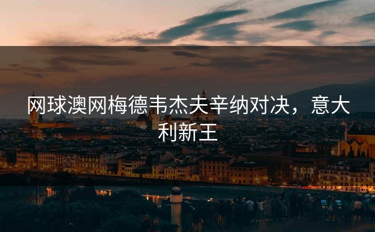 网球澳网梅德韦杰夫辛纳对决，意大利新王